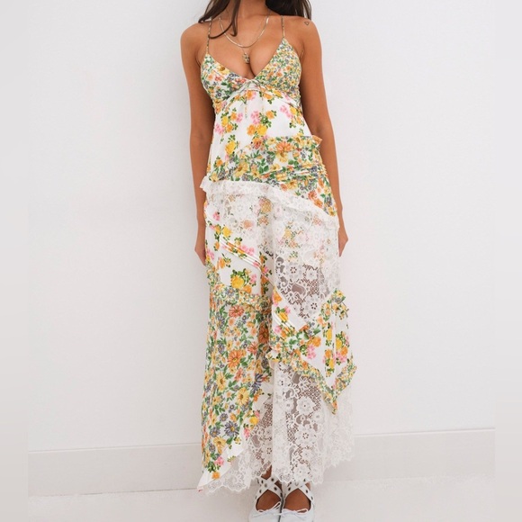 For Love and Lemons Rosalyn Maxi Dress - Picture 1 of 7